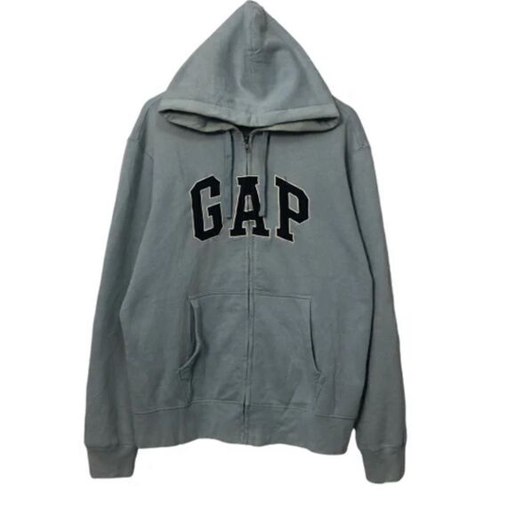 GAP Hoodie Applique Embroidered Letters New England Sky Color Unisex - Picture 1 of 10